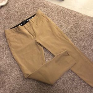 BR tan sloan fit Capri slacks